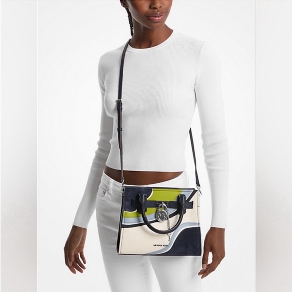 Michael Kors Small Hamilton Satchel Crossbody - Picture 5 of 13